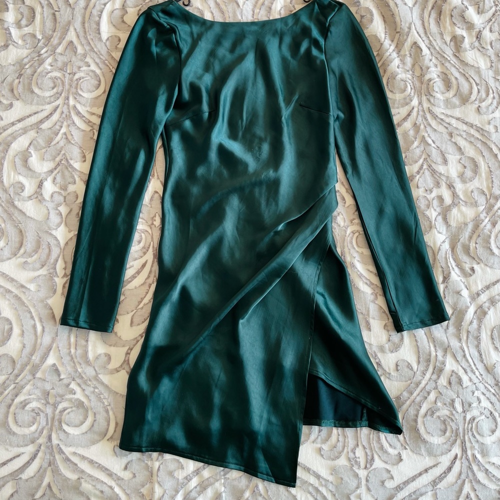 Emerald Green Long Sleeve Dress